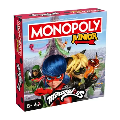 WINNING MOVES Monopoly Junior Miraculous 9327780 Jeu de soci&eacute;t&eacute; Junior 5+