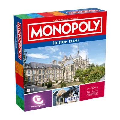 WINNING MOVES Monopoly Reims - Jeu De Soci&eacute;t&eacute; - 2 A 6 Joueurs - Des 8 Ans