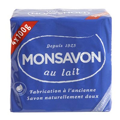 MONSAVON  Savon de soin au lait - Les 4 savons de 100g