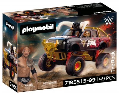 Monster Truck WWE The Rock 71955 - 49 pi&egrave;ces - Suspension - Noir/Or