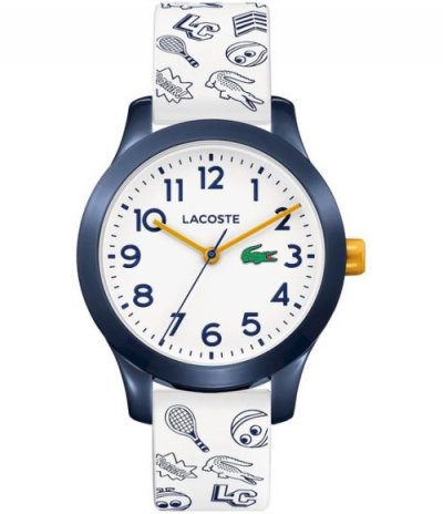 LACOSTE Montre &agrave; quartz  Mixte 2030011 Blanc