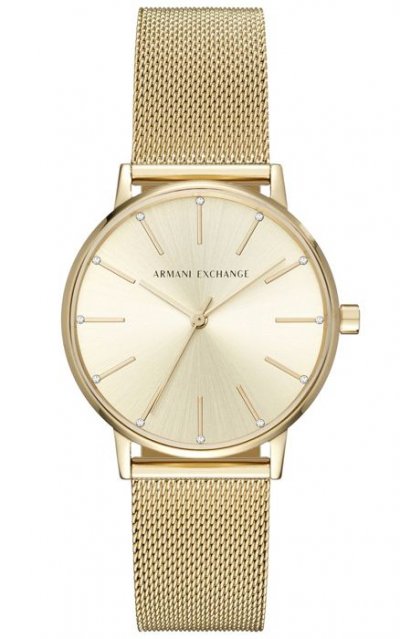 ARMANI EXCHANGE Montre  en Maille milanaise Jaune 
