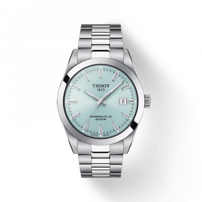 TISSOT Montre automatique Gentleman Bleu clair T1274071135100