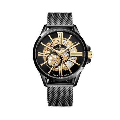 MONTIGNAC Montre automatique Round Noir MOW405