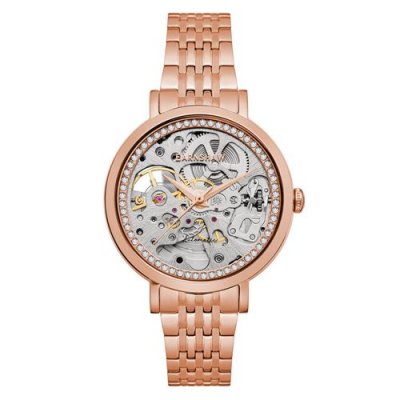 THOMAS EARNSHAW Montre automatique squelette NIGHTINGALE Acier inoxydable Rose