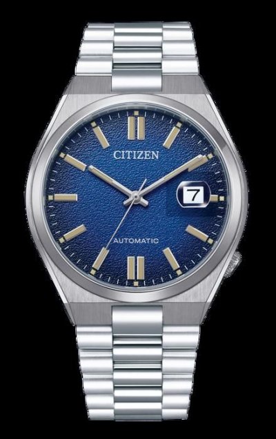CITIZEN Montre automatique Tsuyosa Bleu vintage NJ0151-88L Gris 
