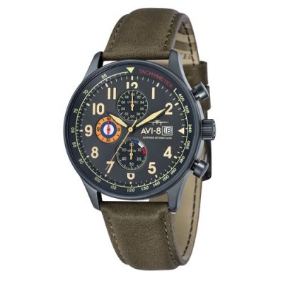  Montre AVI-8 HAWKER HURRICANE Quartz Chronograph - AV-4011-0E Noir