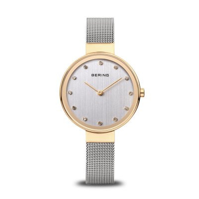 BERING Montre  Femme "Classic" Quartz - Bo&icirc;tier or brillant - 12034-010