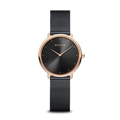 BERING Montre  Femme "Ultra Slim" Quartz - Bo&icirc;tier acier dor&eacute; rose - 15729-166