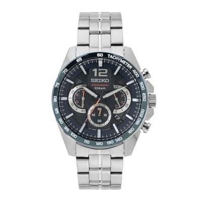 SEIKO Montre Bracelet - Montre  Sport chrono acier - Mati&egrave;re:Acier 