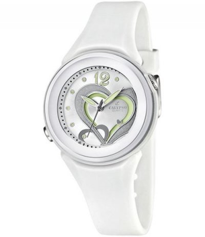 CALYPSO Montre  Blanche K5576-1 pour Enfant Fille
