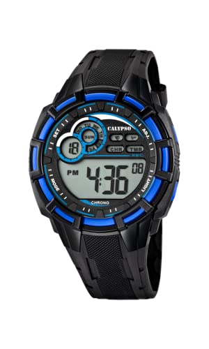 Montre Calypso K5625-2 - Montre Sport Digitale Bleue Homme