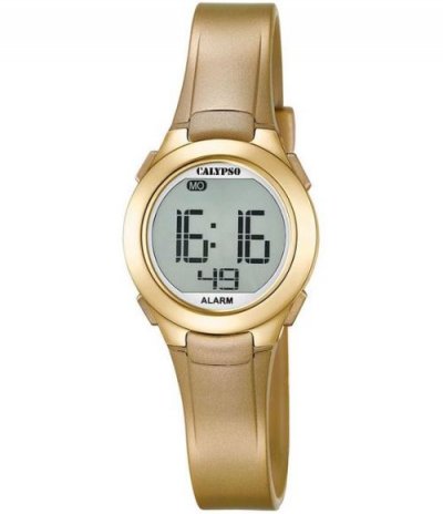 CALYPSO Montre  K5677-3 - Montre Chronographe Dor&eacute;e Fille