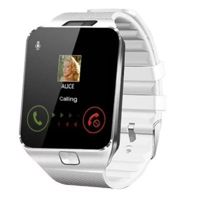 YONIS Montre Cam&eacute;ra Connect&eacute;e Bluetooth 3.0 Tout Smartphone Ecran LCD Tft 1.54' Argent -