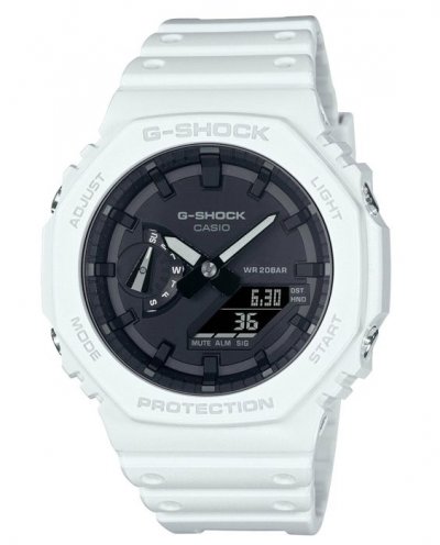CASIO Montre  G-shock Noir GA-2100-7AER Blanc G-Shock