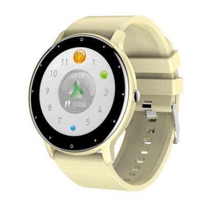  Montre Connect&eacute;e 1,28"" - Bluetooth 5.0, Surveillance Sant&eacute;, Jaune