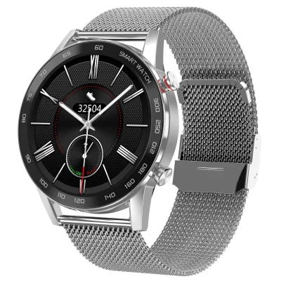 YONIS Montre Connect&eacute;e 1.3' Tactile Bluetooth IP68 Suivi Sant&eacute; et Sport Argent 