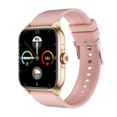  Montre connect&eacute;e 1,85"" - Surveillance sant&eacute; - Sport Bluetooth - Etanche IP67 - Rose