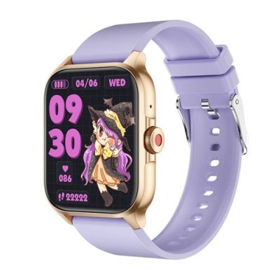  Montre connect&eacute;e 1,85"" - Surveillance sant&eacute; - Sport Bluetooth - Etanche IP67 - Violet