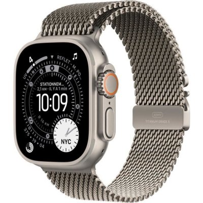 Montre connect&eacute;e 49mm Tit Naturel Milanais Ultra 3 L Cell