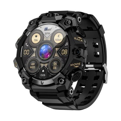 YONIS Montre connect&eacute;e 4G AMOLED 1.508 pouces 4 Go + 64 Go Noir