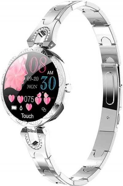 CHRONUS Montre Connect&eacute;e AK15 Fitness Tracker IP68 Etanche-Noir- 