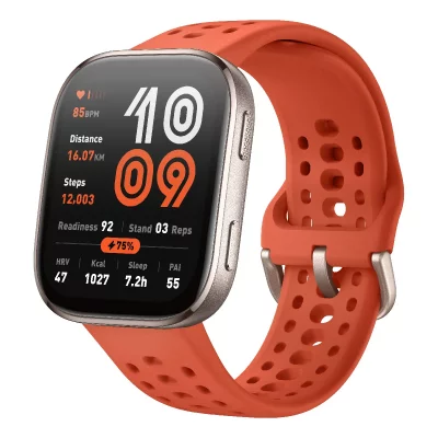 AMAZFIT Montre connect&eacute;e  Bip 6 (1,97""), 2 000 nits, cartographie hors ligne, 140 sports, rouge