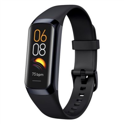  Montre connect&eacute;e AMOLED - Surveillance sant&eacute; - Bluetooth - Etanche IP67 - Noir