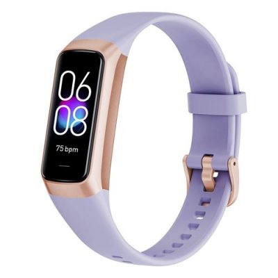  Montre connect&eacute;e AMOLED - Surveillance sant&eacute; - Bluetooth - &Eacute;tanche IP67 - Violet