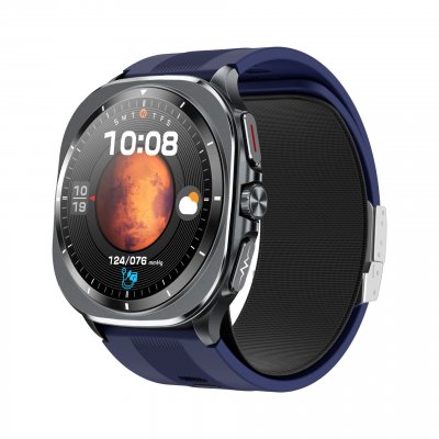 INF Montre Connect&eacute;e Avanc&eacute;e De Suivi De La Sant&eacute; Avec Ecg Et Pression Art&eacute;rielle Blue