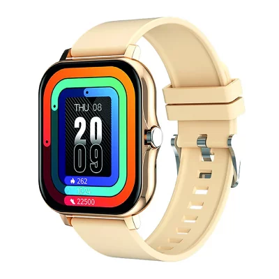 AVIZAR Montre Connect&eacute;e avec Appel Multisports &Eacute;cran 1,69' Baln&eacute;o IP67 Beige