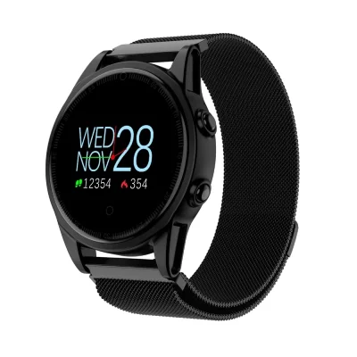 YONIS Montre Connect&eacute;e Bracelet Connect&eacute; Iphone Android Smartwatch Cardio Noir