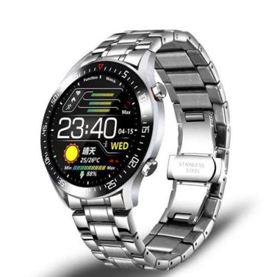 CHRONUS Montre Connect&eacute;e C2 IP68 Etanche Homme-Argent- 