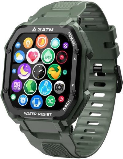  Montre Connect&eacute;e Chronus C16 Fitness Tracker 3ATM &Eacute;tanche-Vert-Chronus 
