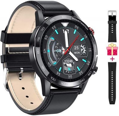  Montre connect&eacute;e Chronus L16 IP68 &Eacute;tanche Fitness Tracker-Noir-Chronus 