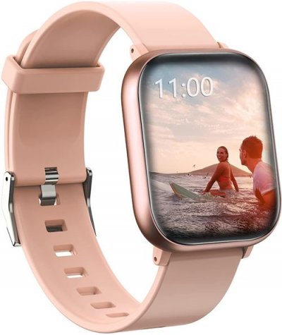 CHRONUS Montre Connect&eacute;e  P8 Fitness Tracker IP68 &Eacute;tanche-Or- 