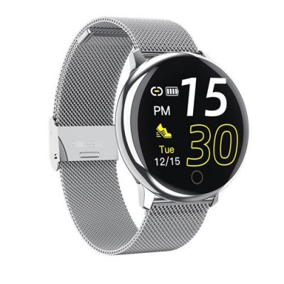  Montre Connect&eacute;e Chronus Q16 &Eacute;tanche Fitness Tracker-Argent-Chronus