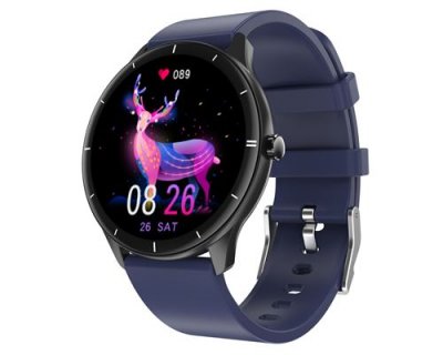 CHRONUS Montre Connect&eacute;e  Q21 Fitness Tracker IP68 &Eacute;tanche-Bleu- 