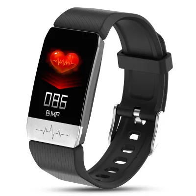 CHRONUS Montre connect&eacute;e  RQ1S IP67 &Eacute;tanche Fitness Tracker-Noir- 