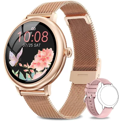 CHRONUS Montre connect&eacute;e  ZMZ IP67 &Eacute;tanche Fitness Tracker-Or-