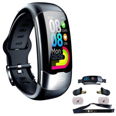  Montre Connect&eacute;e ChronusH02 &Eacute;tanche Fitness Tracker-Noir-Chronus
