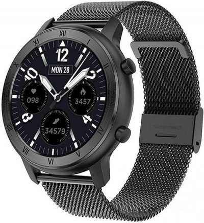 CHRONUS Montre Connect&eacute;e DT89 Femme Etanche-Noir- 