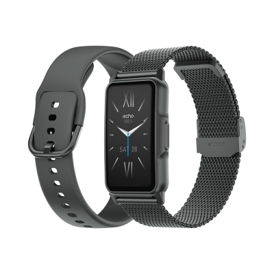 ECHO Montre connect&eacute;e  Rainbow Mini Gun m&eacute;tal