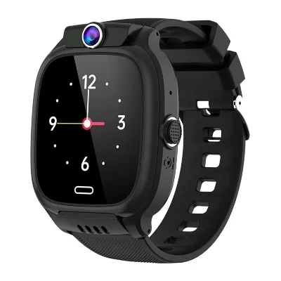 YONIS Montre Connect&eacute;e Enfant 4G Appel Vid&eacute;o SOS &Eacute;tanche Smartwatch Noir 