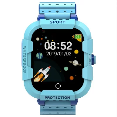 YONIS Montre connect&eacute;e enfant 4g gps &eacute;tanche sos et appels vid&eacute;o bleu 
