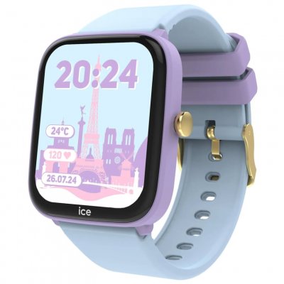 ICE WATCH Montre connect&eacute;e enfant  Smart Junior 2.0 Soft Bleue - Neuf