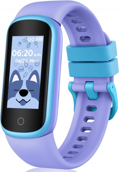 VENDOS85 Montre connect&eacute;e enfant sport contient podom&egrave;tre cardiaque sommeil