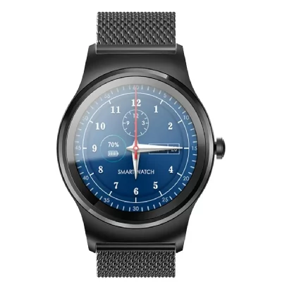 YONIS Montre Connect&eacute;e Etanche Contr&ocirc;le Vocal Suivi Activit&eacute; Notifications Bluetooth Noir 2 