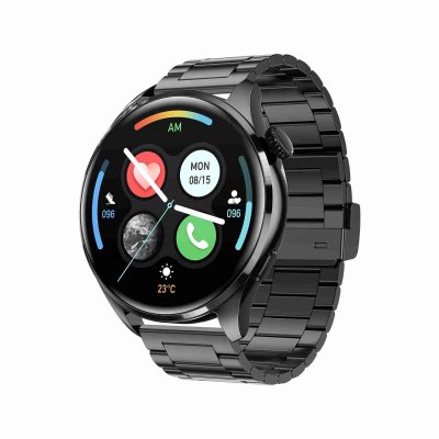 YONIS Montre Connect&eacute;e Etanche IP67 Avec Appels Bluetooth Et Suivi Sant&eacute; Noir 