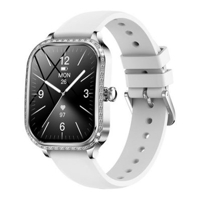  Montre connect&eacute;e femme 1,75"" - Surveillance sant&eacute; - Bluetooth 5.2 - argent&eacute; 01